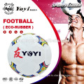 eco rubber ball with football design